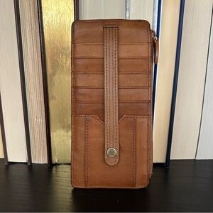 ROLFS - Vintage Slim ID, card, money Leather Wallet (Brown)